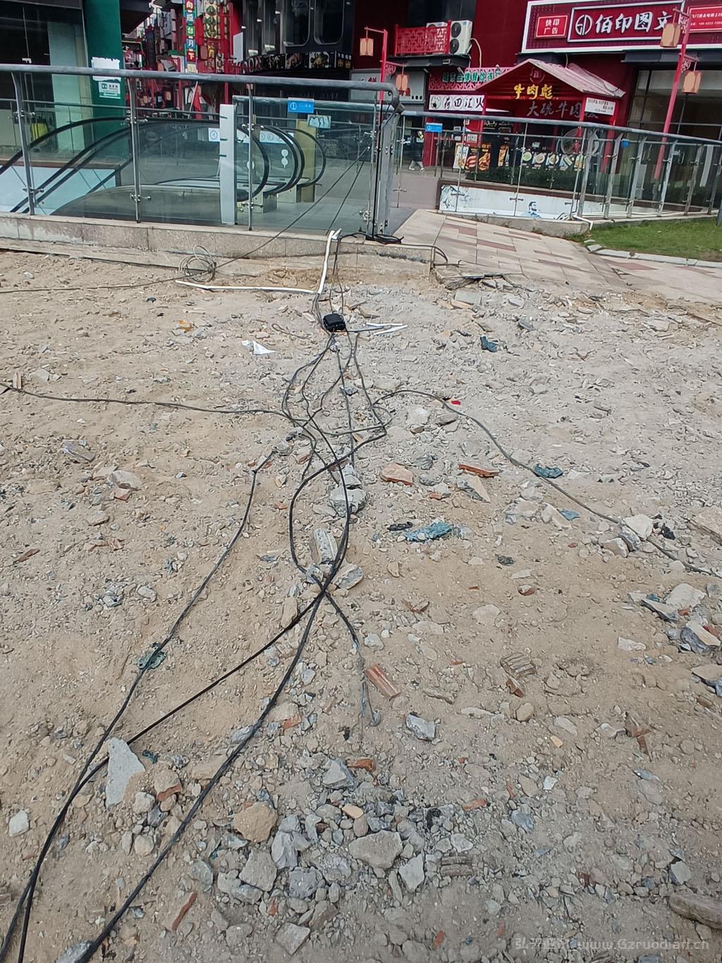 广州番禺区汉溪奥园广场工场,断纤熔接