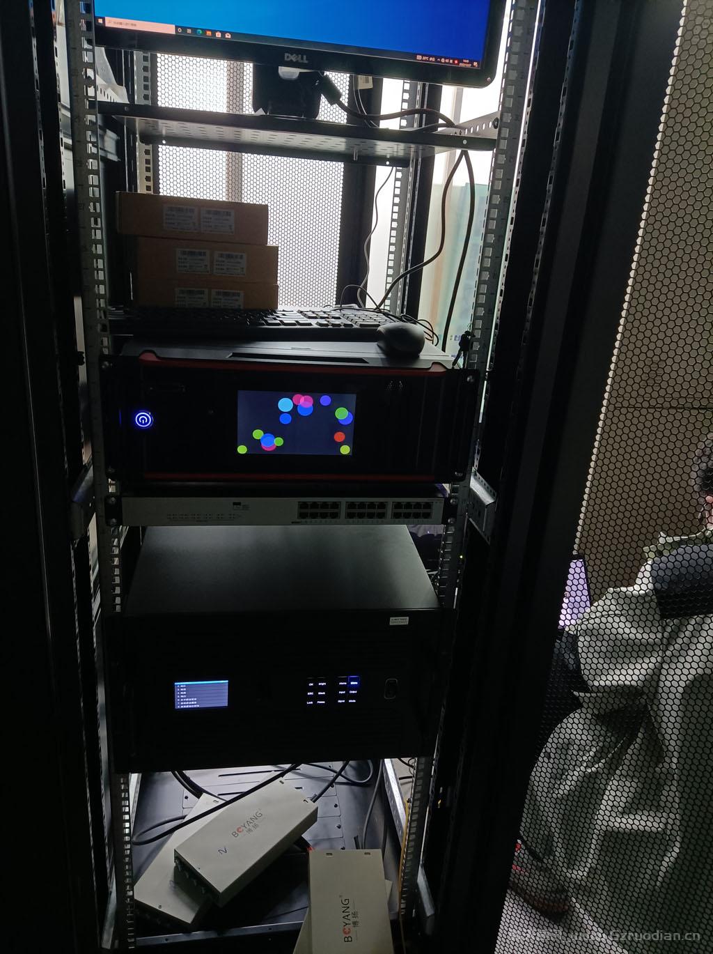 广州图书馆,LED屏光纤熔接