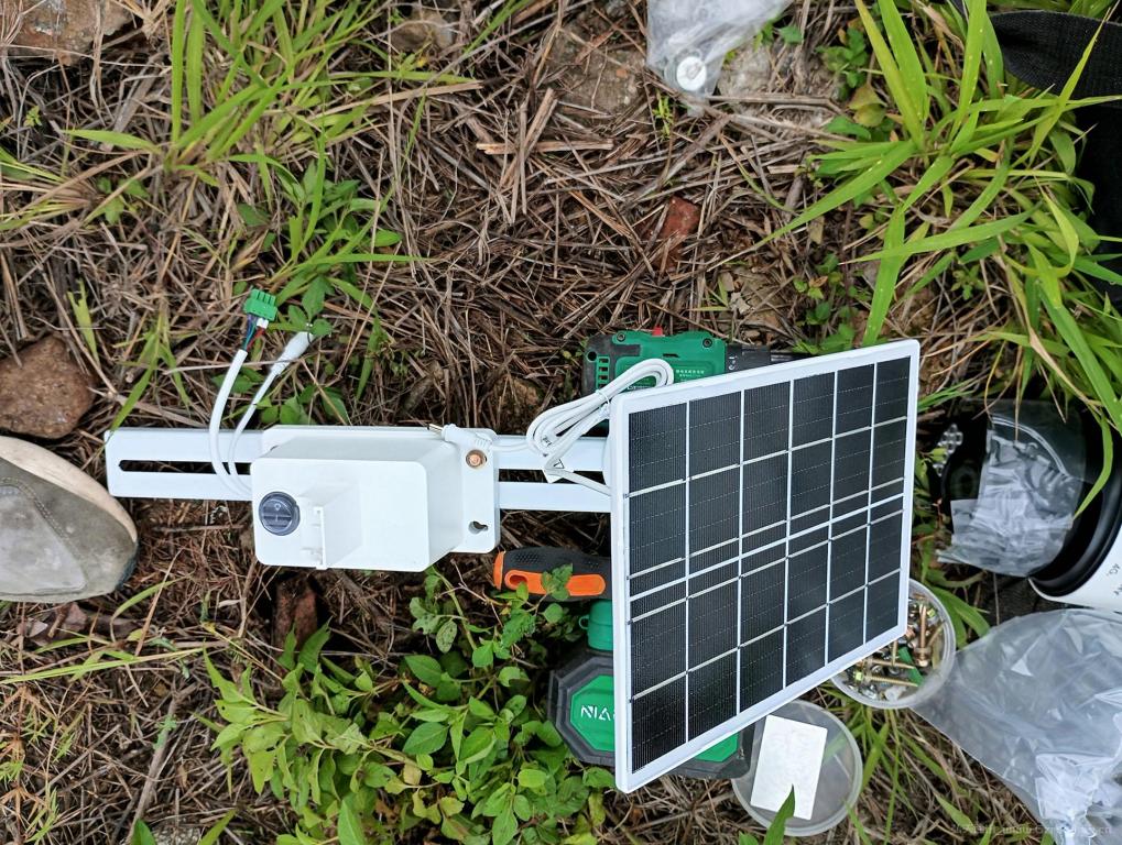 番禺莲花山太阳能4G野外电气监控安装