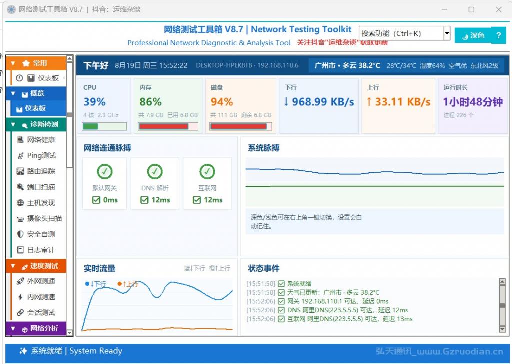 网络测试工具箱v8.7、v9.0下载，弱电人都在用的网络工具箱